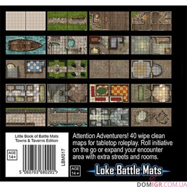 The Little Book of Battle Mats – Towns & Taverns Edition